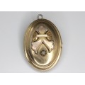 brosa-pandant victorian "locket". rolled gold. cca 1870 Marea Britanie